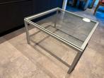 Glazen salontafel, Huis en Inrichting, Ophalen, Gebruikt, 100 tot 150 cm, 50 tot 100 cm