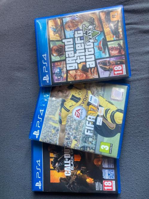 PS4 Games: GTA V en Call of Duty Black Ops 4, Spelcomputers en Games, Games | Sony PlayStation 4, Gebruikt, Avontuur en Actie