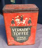 Brocante blik verkade toffee, Verzamelen, Blikken, Ophalen of Verzenden, Zo goed als nieuw, Koek(jes), Verkade