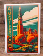 Art Deco Westertoren Amsterdam A3 Poster, Antiek en Kunst, Ophalen of Verzenden