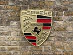 Zwaar gietijzeren Porsche stuttgart garage showroom bord, Ophalen of Verzenden, Zo goed als nieuw, Reclamebord