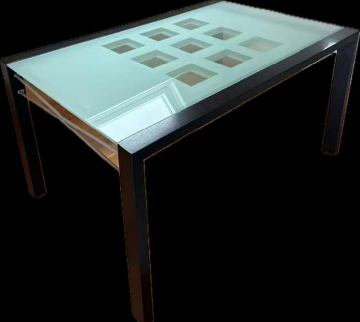 Uitschuifbare (Ligne Roset) tafel 140x90, Huis en Inrichting, Tafels | Eettafels, Gebruikt, 100 tot 150 cm, 150 tot 200 cm, Vier personen