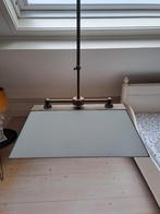 PRACHTIGE OUDE TAFELLAMP met MELKGLAS, Ophalen of Verzenden, Zo goed als nieuw, Minder dan 50 cm