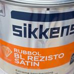 Sikkens rubbol bl rezisto satin ral 9010( wit), Doe-het-zelf en Verbouw, Verf, Beits en Lak, Wit, Nieuw, Ophalen of Verzenden
