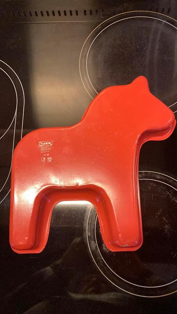 Dala Paard Taart Bakvorm Cake Bakvorm Ikea Sweden, Antiek en Kunst, Curiosa en Brocante, Verzenden