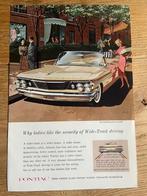 Pontiac Bonneville Convertible 1960 originele advertentie, Ophalen of Verzenden, Gelezen, Overige merken