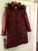 Bordeauxrode winterjas met capuchon maat 40, Ophalen of Verzenden, Zo goed als nieuw, Maat 38/40 (M), Zwart