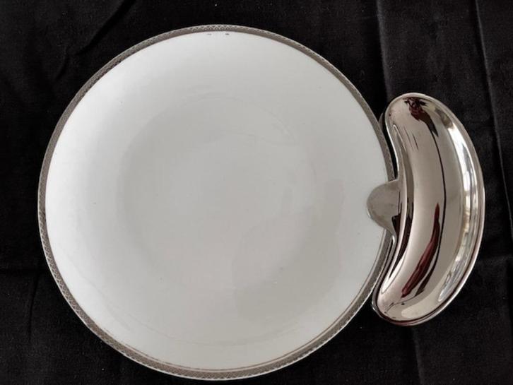 6x fish/bone of saus bordjes merk Gero Zilmete, Antiek en Kunst, Antiek | Bestek, Ophalen