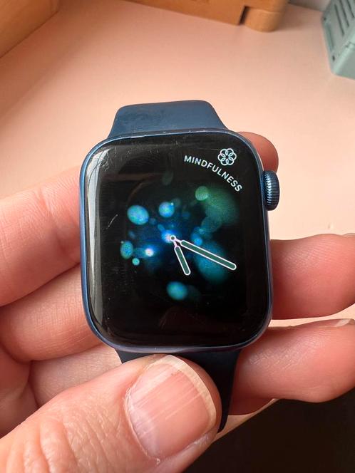 Apple watch series 7 41 mm 32 GB Blue aluminium, Sieraden, Tassen en Uiterlijk, Smartwatches, Ophalen of Verzenden