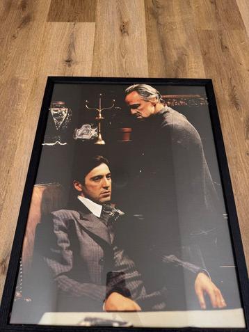 The Godfather poster – ingelijst (62x48 cm) beschikbaar voor biedingen