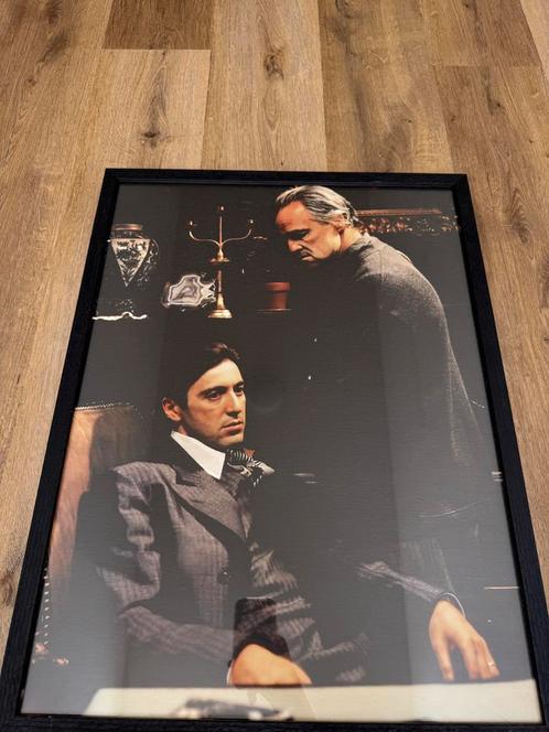 The Godfather poster – ingelijst (62x48 cm), Verzamelen, Posters, Zo goed als nieuw, Rechthoekig Staand, Ophalen