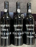 3 Flessen Kopke Vintage Port 2004 (evt. Meerdere aanwezig), Verzamelen, Wijnen, Overige gebieden, Vol, Port, Ophalen of Verzenden
