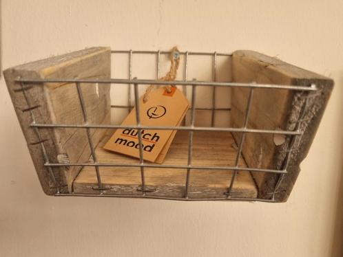 bakje, hout met gaas, Huis en Inrichting, Woonaccessoires | Wanddecoraties, Nieuw, Ophalen of Verzenden
