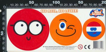 Sticker: Oranje Gelukkiez (58) beschikbaar voor biedingen