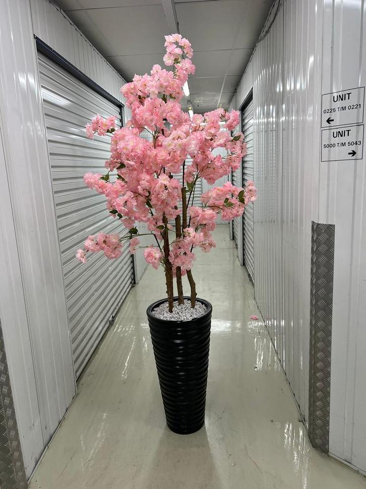 Kunstvazen met bloesemboom, Huis en Inrichting, Woonaccessoires | Kunstplanten en Kunstbloemen, Zo goed als nieuw, Ophalen of Verzenden