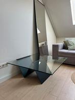 Salontafel glas zwart onderstel, Huis en Inrichting, Tafels | Salontafels, Ophalen, 50 tot 100 cm, Minder dan 50 cm, Rechthoekig