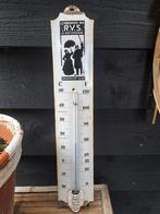 Emaille reclame , emaille reclamebord thermometer rvs, Ophalen of Verzenden, Gebruikt, Reclamebord