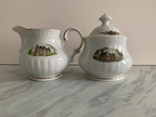 Original Dutch Castles van bavaria porzellan Röslau roomstel, Verzamelen, Porselein, Kristal en Bestek, Zo goed als nieuw, Kop en/of schotel