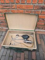 Antieke groene dokters-tas met antieke doktersinstrumenten, Ophalen of Verzenden