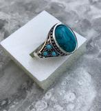 Ring Tibet zilver met Turquoise natuursteen maat 19.5 -NIEUW, Sieraden, Tassen en Uiterlijk, Ringen, 19 tot 20, Nieuw, Ophalen of Verzenden