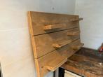 Houten Wandrek met Plankjes, Ophalen, Zo goed als nieuw