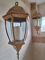 Vintage Lantaarn set van 2, Ophalen, Gebruikt, 25 tot 50 cm, Beige