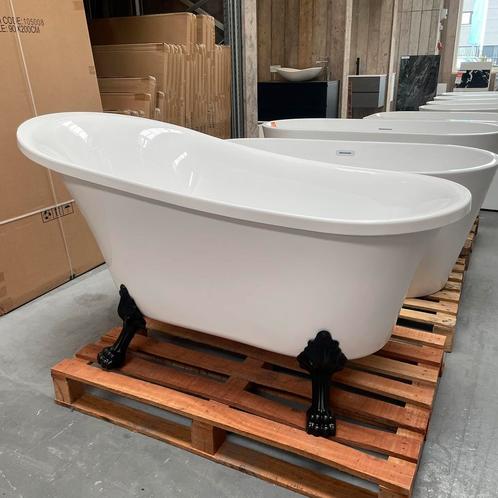 Leeuwenpoten bad 150x75x80 zwart vrijstaand & klassiek nr37, Huis en Inrichting, Woonaccessoires | Overige, Nieuw, Ophalen of Verzenden