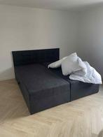 Boxspring bed with storage - 180x200 - like new, Ophalen, Zwart, Tweepersoons, Zo goed als nieuw