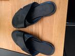 Leren Kruisbandslippers zwart maat 39. Smalle voet, Ophalen of Verzenden, Zo goed als nieuw, Zwart