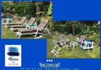 TRICONFORT Rivièra Retro Vintage tuinset ligbed vgl Rovergar, Ophalen, Teakhout, Zo goed als nieuw, Loungeset
