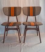 Twee Vintage Louis van Teeffelen Stoelen, Huis en Inrichting, Stoelen, Ophalen, Gebruikt, Twee, Bruin