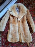 Vintage echte bontjas met tailleriem, Antiek en Kunst, Ophalen of Verzenden, Dames