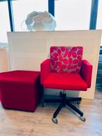 Lensvelt ALV Office Chairs 6 stuks, Ophalen, Gebruikt, Rood, Bureaustoel