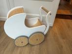 Kinderfeets poppenwagen wit, Ophalen, Gebruikt, Duw- of Trekspeelgoed