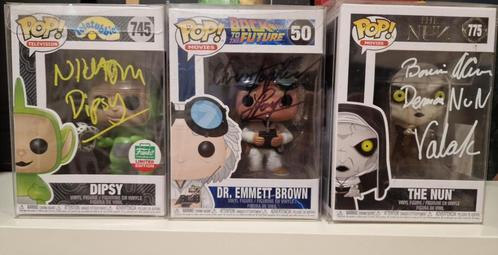 Funko Gesigneerd Dr. Emmet Brown -The Nun -Dipsy Teletubbies, Verzamelen, Film en Tv, Nieuw, Beeldje, Replica of Model, Ophalen