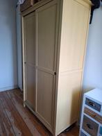 Lichtgele kledingkast, Ophalen, Scandinavisch, mid-century, modern, 100 tot 150 cm, Zo goed als nieuw