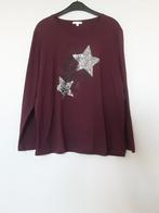 Bordeaux Rode Top met Sterren - Maat XL, Charles Vogele, Maat 46/48 (XL) of groter, Ophalen of Verzenden, Zo goed als nieuw