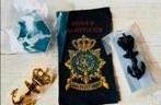Korps Mariniers Setje Emblemen -4, Verzamelen, Verzenden, Marine, Nederland, Embleem of Badge