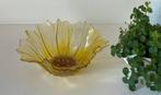 Glazen zonnebloem schaal, Antiek en Kunst, Antiek | Glas en Kristal, Ophalen of Verzenden
