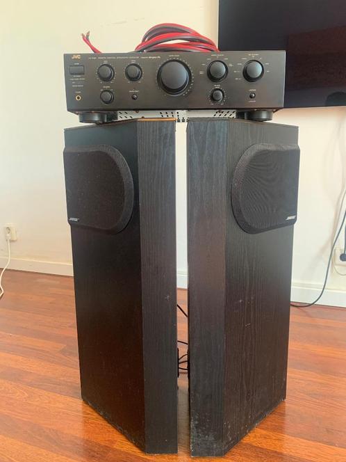 Te koop: Bose 401 luidsprekers + JVC AX-R562 versterker (com, Audio, Tv en Foto, Stereo-sets, Gebruikt, Speakers, JVC, Ophalen