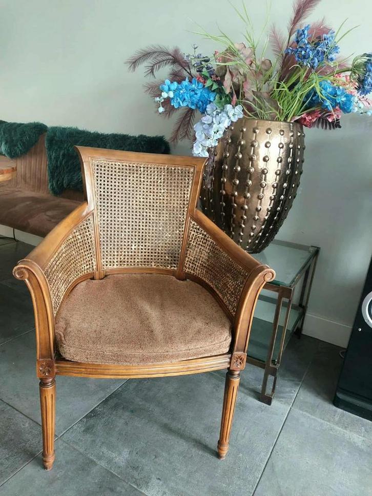 Antieke Stoel met Riet, Antiek en Kunst, Antiek | Meubels | Stoelen en Banken, Ophalen
