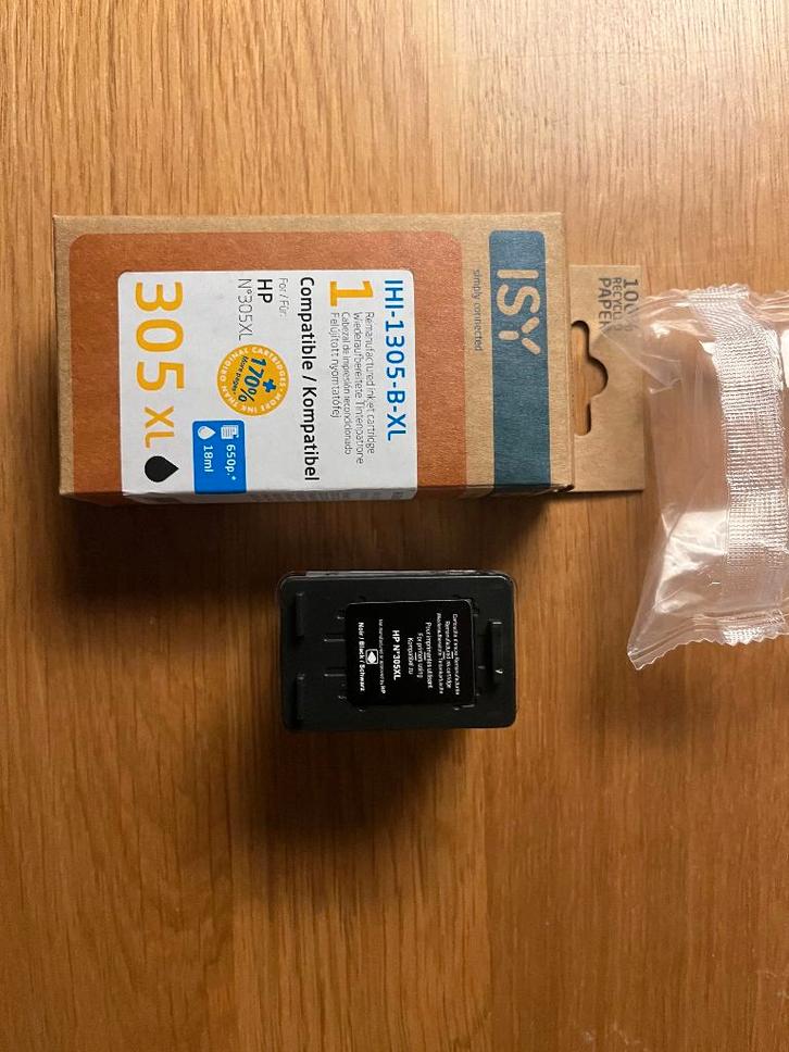2 ISY HP 305 XL inktcartridges t.k.a.., Computers en Software, Printerbenodigdheden, Nieuw, Cartridge, Ophalen of Verzenden