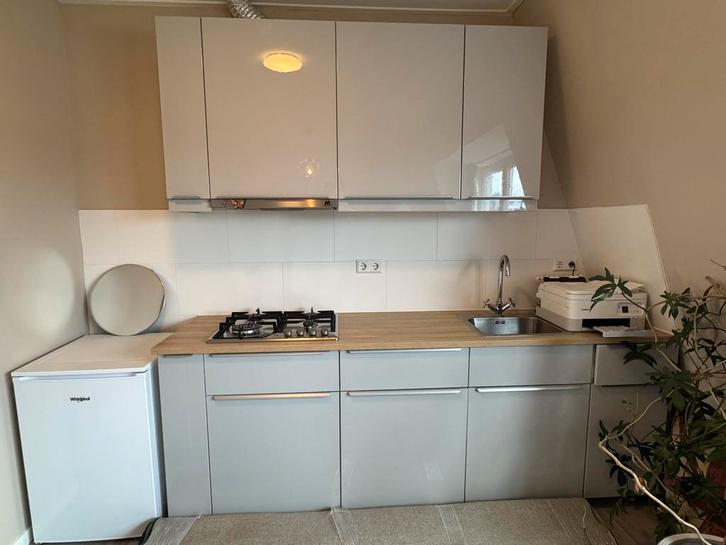 Basic Keuken - Zelf Demonteren & Ophalen, Huis en Inrichting, Keuken | Complete keukens, Gebruikt, Enkelwandige keuken, Wit, Hout