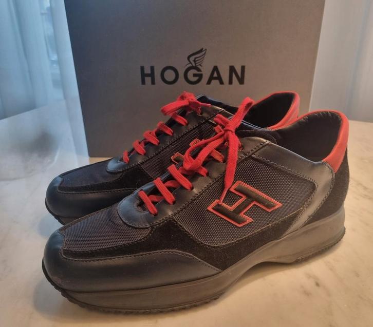 Mooie Hogan heren sneakers mt 44 / 10 donkerblauw rood, Doe-het-zelf en Verbouw, Veiligheidskleding, Zo goed als nieuw, Ophalen of Verzenden