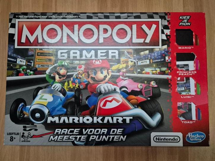 Monopoly Gamer - Mario Kart, Hobby en Vrije tijd, Gezelschapsspellen | Bordspellen, Zo goed als nieuw, Een of twee spelers, Drie of vier spelers