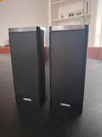 Loewe S1 Speakers Pianolak Zwart - Set van 2, Audio, Tv en Foto, Ophalen of Verzenden, Gebruikt, Front, Rear of Stereo speakers