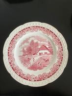 Antiek bord boerenhoeve Maestricht. Societe Ceramique. Rood, Ophalen