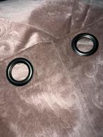 2 roze ring gordijnen van dezelfde maat (leenbakker), Huis en Inrichting, Ophalen, Zo goed als nieuw, 200 cm of meer