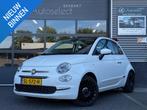 Fiat 500 C 0.9 TwinAir Turbo Lounge Cabrio Clima Navi, Auto's, Stof, Gebruikt, Cabriolet, Wit