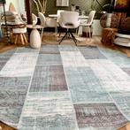 Giant patchwork - taupe xxxl vloerkleed - fotoshoot, Ophalen, Crème, Rond, 200 cm of meer